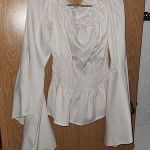 Elegant Cream Women's Top